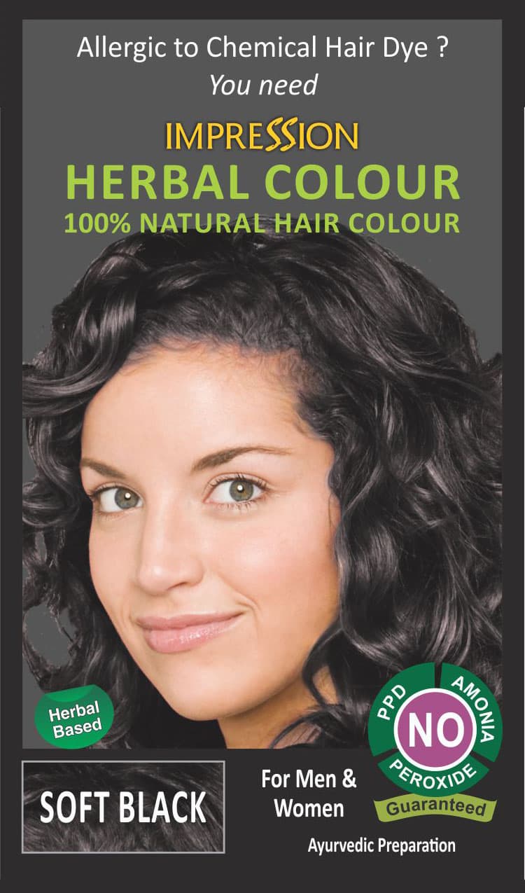 Chemical Free Hair Colour Soft Black